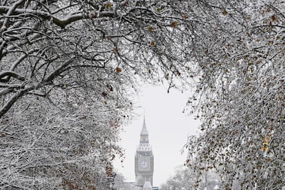 Temporal de nieve y frío en Londres