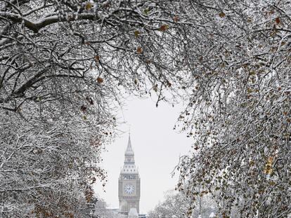 Temporal de nieve y frío en Londres