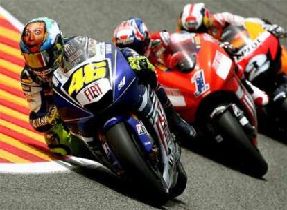 Rossi, Stoner y Pedrosa en el Gran Premio de Mugello