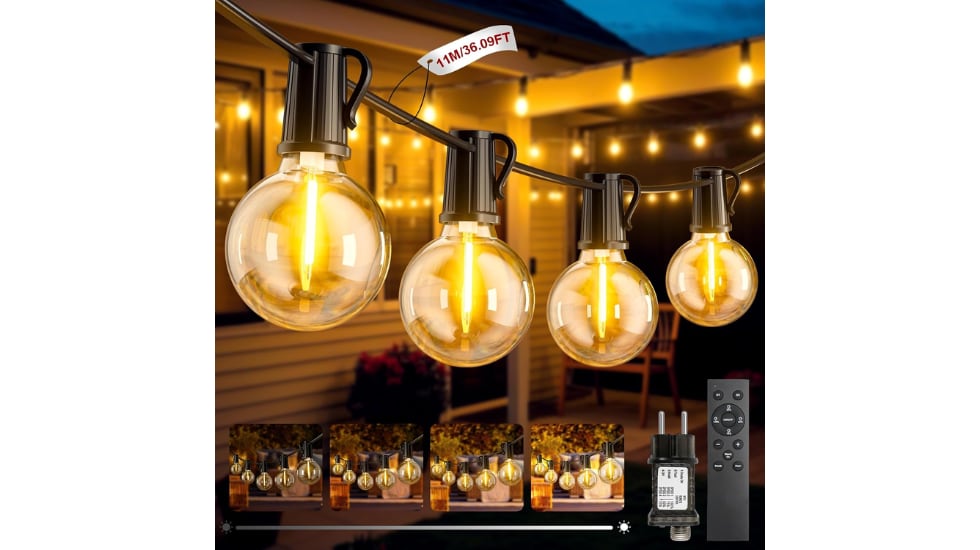 Incluye 15 bombillas más una de repuesto.