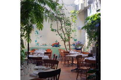 Comedor del restaurante Rosetta, en México DF.