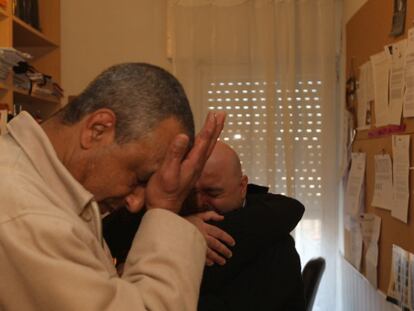 Mohammed Aziz, el marroquí que inició la cruzada contra la ley hipotecaria, tras conocer la sentencia.