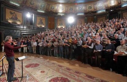 Ensayo de la interpretación de 'El Mesías' del año pasado.