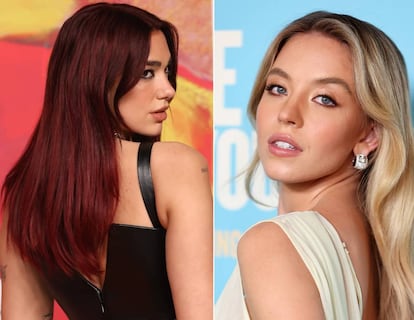 Dua Lipa y Sydney Sweeney, dos versiones centennial del butterfly cut. 