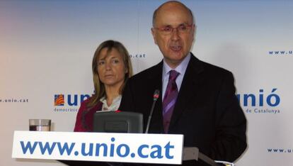 Joana Ortega y Josep Antoni Duran Lleida. 