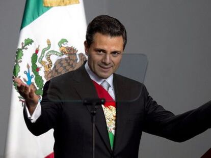 Peña Nieto, tras asumir el cargo en 2012.