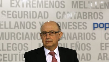 El ministro de Hacienda en funciones, Crist&oacute;bal Montoro.