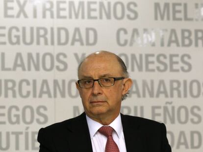 El ministro de Hacienda en funciones, Crist&oacute;bal Montoro.