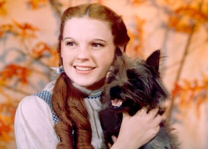 Judy Garland, caracterizada como Dorothy en 'El mago de Oz'.