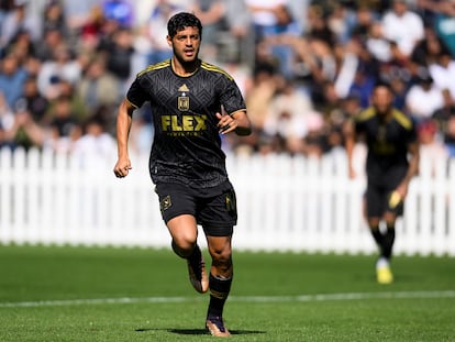 Carlos Vela, mexicano que jugó en la Real Sociedad, durante un encuentro de pretemporada con Los Ángeles FC.