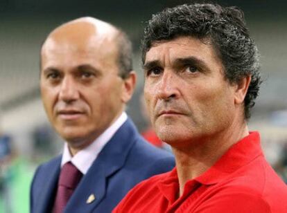 Del Nido y Juande Ramos, en Atenas