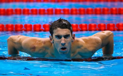Phelps durante los Juegos de Río.