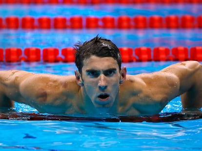 Phelps durante los Juegos de R&iacute;o. 