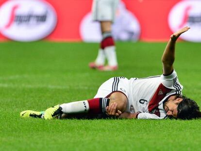 Khedira se duele tras su lesión