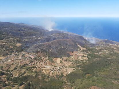 Vuelo de reconocimiento del equipo de Seguridad y Emergencias.