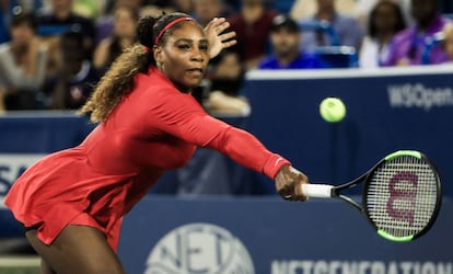 Serena Williams en el Masters de Cincinatti (EE UU) el 14 de agosto de 2018.