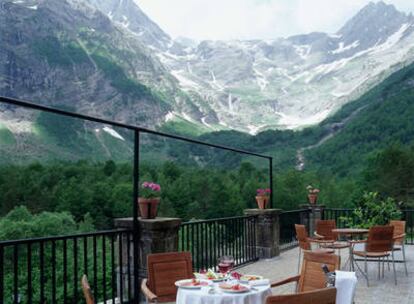 Vista del Parador de Bielsa, en Huesca.