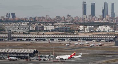 Vista del aeropuerto de Madrid-Barajas.