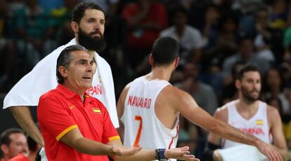 Scariolo, Mirotic, Navarro y Rudy en el Espa&ntilde;a-EEUU.