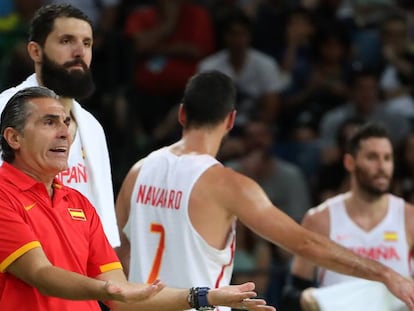 Scariolo, Mirotic, Navarro y Rudy en el Espa&ntilde;a-EEUU.