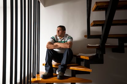 Mario Alvarado, en casa de su hermana, Lucía. 