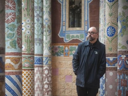 Carlos Ruiz Zaf&oacute;n, en el Palau de la M&uacute;sica Catalana. 