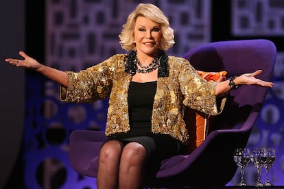 Joan Rivers en los estudios de CBS.