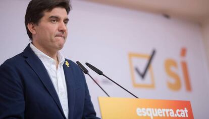 Sergi Sabrià, portavoz de Esquerra Republicana.