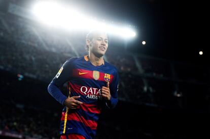 Neymar durante el partido de Copa contra el Espanyol. 