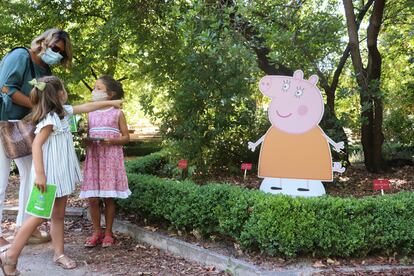 Actividad infantil 'Buscando a Peppa Pig' en el Jardín Botánico de Madrid