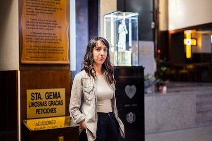 Layla Martínez, en el Santuario de Santa Gema en Madrid.