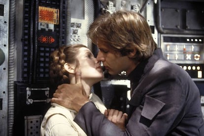 Han Solo y la princesa Leia en 'El imperio contraataca'. Luego vino lo que vino.