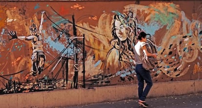 Grafiti en el barrio de San Lorenzo