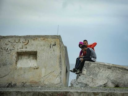 Menores migrantes que viven en las calles de Ceuta, en una imagen de 2018.