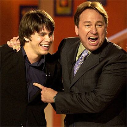 John Ritter, a la derecha, junto a su hijo Jason.