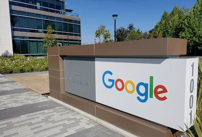 Foto de la sede de Google en Mountain View, California, en mayo de 2019.
