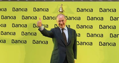 Rodrigo Rato, en la salida a Bolsa de Bankia.