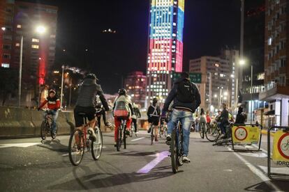 Ciclovía Nocturna de Verano en Bogotá