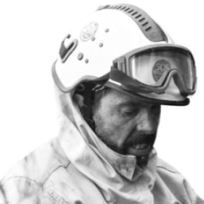 Nacho Martín, bombero forestal