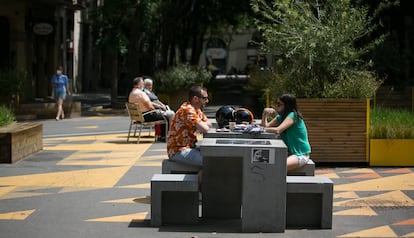 Una superilla al barri de Sant Antoni, a Barcelona.