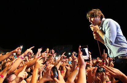 Show de Thomas Mars de Phoenix durante o Future Music Festival l no Royal Randwick Racecourse, em 8 de março de 2014 em Sydney, Austrália.