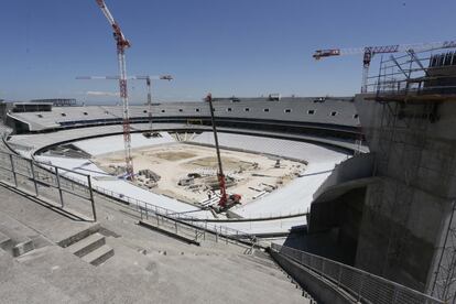 Imagen panorámica del estadio de La Peineta.