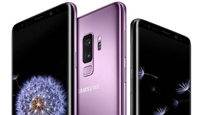 Tela frontal e traseira do Galaxy S9+ e do Galaxy S9