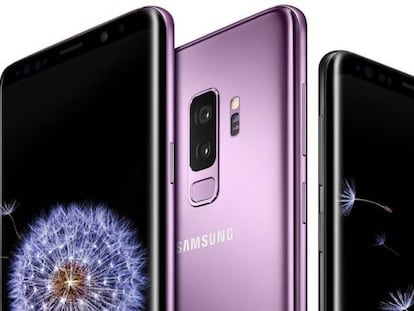 Tela frontal e traseira do Galaxy S9+ e do Galaxy S9