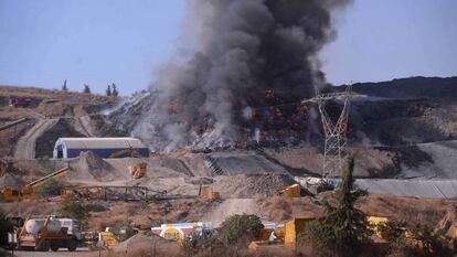 Incendio en una planta de plásticos de Córdoba.