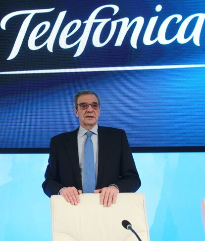 C&eacute;sar Alierta, presidente de Telef&oacute;nica.