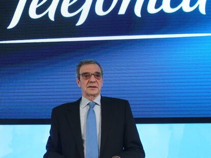 C&eacute;sar Alierta, presidente de Telef&oacute;nica.