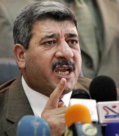 Salam al Zobaie, durante una rueda de prensa en mayo de 2006.
