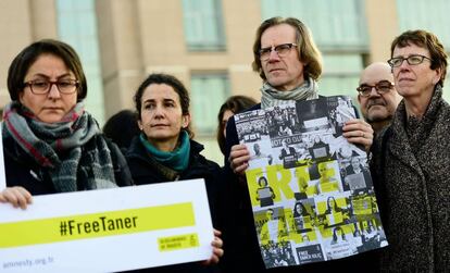 Protesta del pasado enero en Estambul por la detención de activistas en Turquía.