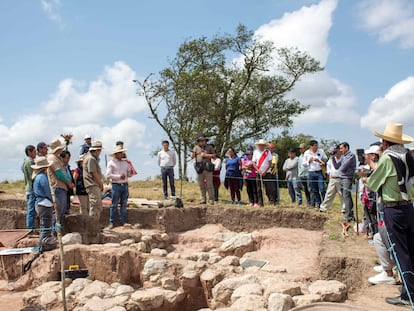 The archaeological site in Cajamarca, Peru